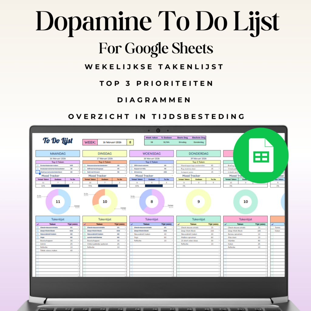 Wekelijkse takenlijst