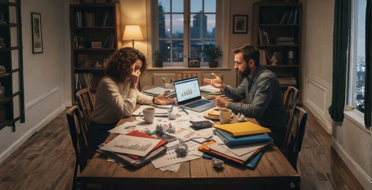 koppel bespreekt financiën samen